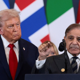 Donald Trump y Shehbaz Sharif