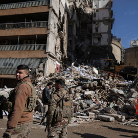 Edificio destruido por Israel en el Líbano