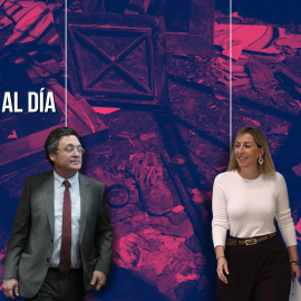 Fotomontaje con las imágenes de Álvaro García Ortiz y María Guardiola.