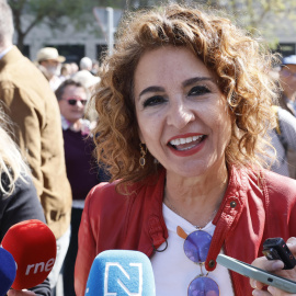 María Jesús Montero este domingo en Sevilla.