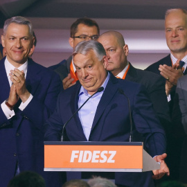 Viktor Orbán, este domingo 12 de abril en Budapest.