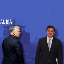 Fotomontaje con las imágenes de Viktor Orbán y Alfonso Fernández Mañueco.