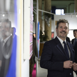 El consejero de Cultura, Turismo y Deporte de la Comunidad de Madrid, Mariano de Paco, participa en la inauguración del IX Salón de Arte Moderno (SAM 2026), en el Salón de Baile del Círculo de Bellas Artes, a 4 de marzo de 2026, en Madrid (España).