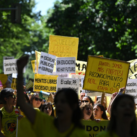 Manifestación por la educación pública en Madrid este domingo 19 de abril.