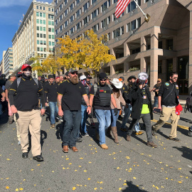 Manifestación por la derrota de Donald Trump en Estados Unidos en 2020