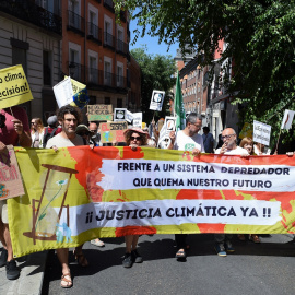 Manifestación en defensa de la Justicia Climática.