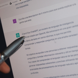 La página web de ChatGPT