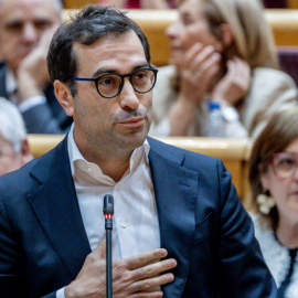 Carlos Cuerpo este martes en el Senado.
