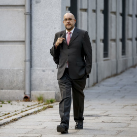 Carlos Moreno, el jefe de Gabinete de la vicepresidenta primera y ministra de Hacienda, María Jesús Montero, a su llegada este miércoles al Tribunal Supremo