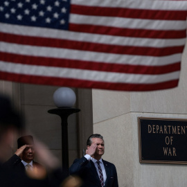 El secretario de Defensa de Estados Unidos, Pete Hegseth, en el Pentágono el pasado 13 de abril de 2026.