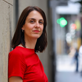 Rita Maestre, portavoz de Más Madrid en el Ayuntamiento, en la Gran Vía de Madrid.