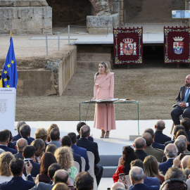 María Guardiola toma posesión como presidenta de la Junta de Extremadura tras ser investida para el cargo con los votos de su partido y de Vox.