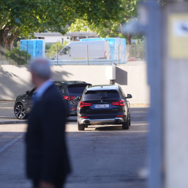 El cotxe de Jordi Pujol entrant a l'Audiència Nacional aquest dilluns a San Ferando de Henares