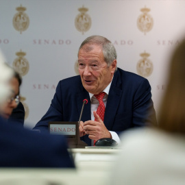 Ignacio Barrón, este lunes en la comisión del Senado que investiga el accidente de Adamuz.