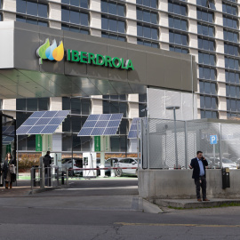 Fachada de la sede de Iberdrola, a 2 de marzo de 2026, en Madrid.