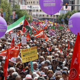 Manifestación del Primero de Mayo en Madrid en 2024.