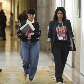 La diputada del PNV Maribel Vaquero (i), la semana pasada en el Congreso.