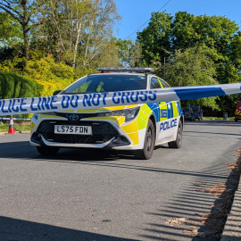 Un coche de la Policía en Londres, Reino Unido.
