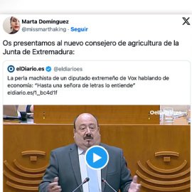Las redes recuerdan las declaraciones del que será el nuevo consejero de Agricultura de Extremadura.