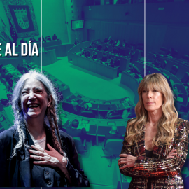 Fotomontaje con las imágenes de Patti Smith y Begoña Gómez.