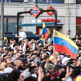 Recibimiento de María Corina Machado en Madrid.