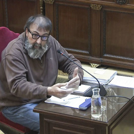 Captura de vídeo de la señal del Tribunal Supremo, de un momento de la declaración de Koldo García.