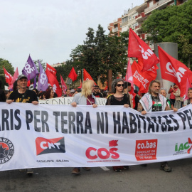 La manifestació del sindicalisme alternatiu a Barcelona aquest 1 de maig del 2026. 01/05/2026
