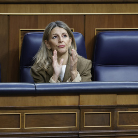 La vicepresidenta segunda del Gobierno, Yolanda Díaz, en el Congreso, a 30 de abril de 2026.