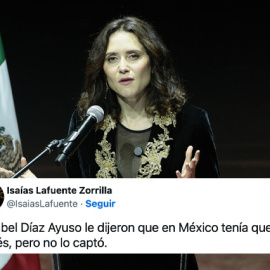 Isabel Díaz Ayuso, este lunes en Ciudad de México.