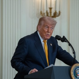El presidente de los EEUU, Donald Trump, en la Casa Blanca.