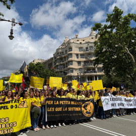 Manifestació de treballadores de les escoles bressol a Barcelona