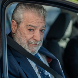 Miguel Ángel Rodríguez a la salida de los juzgados de Plaza de Castilla.