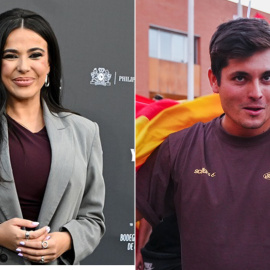 Combo de fotografías de Sarah Santaolalla y Vito Quiles