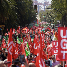 Imagen del acto central convocado en Málaga con motivo del 1 de mayo.