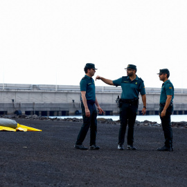 Operativa en el puerto de Granadilla de Abona (Tenerife) para la llegada del crucero MV Hondius