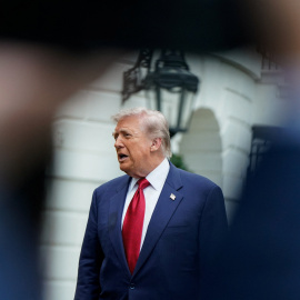 Donald Trump en la Casa Blanca el pasado sábado.