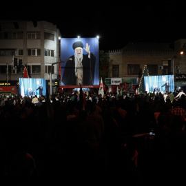 Manifestación organizada por el estado iraní en Teherán.