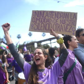 Foto de archivo de una manifestación con motivo del 8 de marzo.