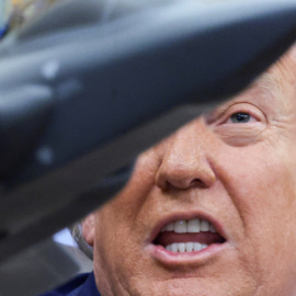 El presidente de los Estados Unidos, Donald Trump, durante una rueda de prensa en el Despacho Oval de la Casa Blanca, en Washington.