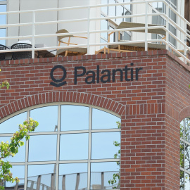 Logo de la compañía Palantir.