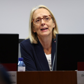 La presidenta de la AIReF, Inés Olondriz, el pasado 15 de abril en Madrid.