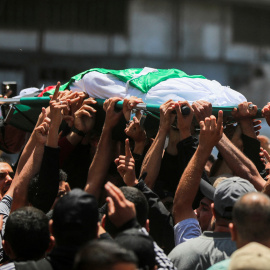 Funeral de  Izz al Din Al Haddad en Gaza este sábado.