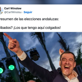 Reacciones en las redes al resultado de las elecciones andaluzas.