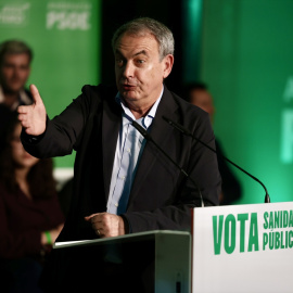 Imagen de José Luis Rodríguez Zapatero en un mitin en Cádiz.