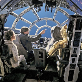 La cabina de El Halcón Milenario, de la la saga 'Star Wars'.
