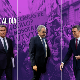 Fotomontaje con imágenes de Alberto Núñez Feijóo, José Luis Rodríguez Zapatero y Pedro Sánchez.