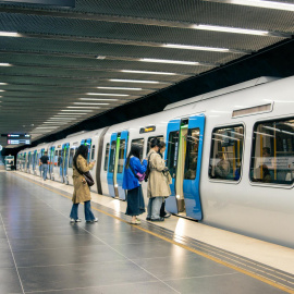 Viajando en metro