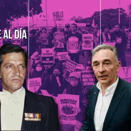 Fotomontaje con las imágenes de Adolfo Suárez y Enrique Santiago.