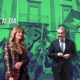 Fotomontaje con las imágenes de Begoña Gómez y José Luis Rodríguez Zapatero.