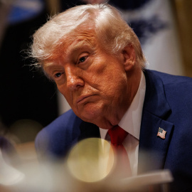 El presidente de Estados Unidos, Donald Trump, en una reunión en la Casa Blanca, a 27 de mayo de 2026.